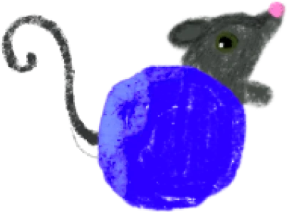 мышь с черникой